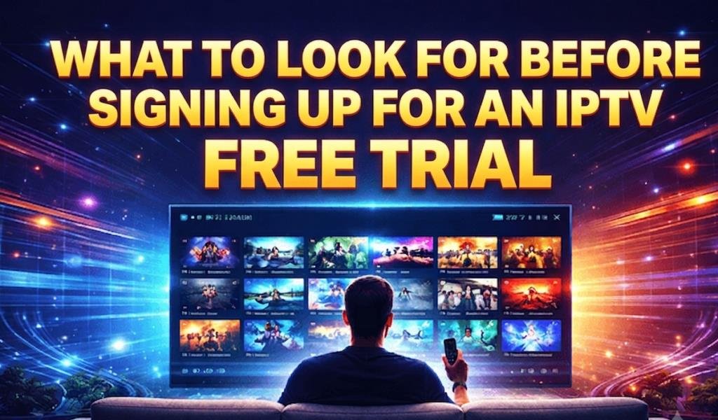 What to Look for Before Signing Up for an IPTV Free Trial IPTV Free Trial