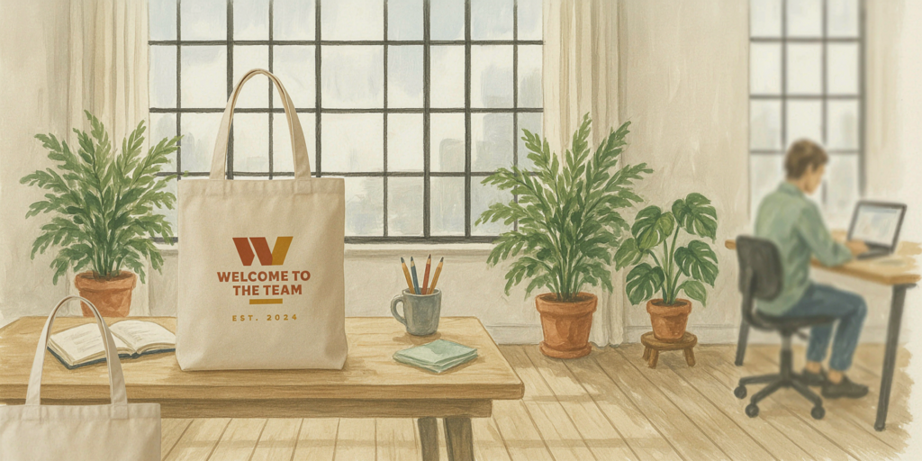 Custom Tote Bags for Employee Welcome Packs: A Practical Way to Build Culture